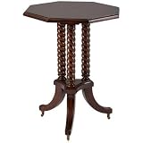Edison Octagonal End Table Dark Chestnut