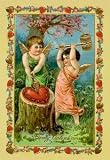 Framed Black poster printed on 20 x 30 stock. Angels Piercing A Heart