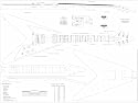 Full Scale Plans for the Gibson Flying V Electric Guitar