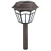 Tools & Hardware : Malibu Premium White Nichia LED Outdoor Solar Plastic Garden Lights, Dark Rust with Frosted Globe 4-Pack #LZ2015DR4