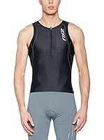 2XU Camiseta Tirantes Endurance Aero Tri (Negro)