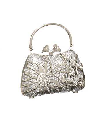 Sparkling Flowers Minaudiere Evening Clutch