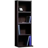 Sauder Beginnings Multimedia Storage Tower, 12-Inch,Cinnamon Cherry