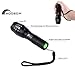 Moobom XM-L T6 2000 Lumens,5 Adjustable Modes Zoomable LED Tactical Flash light Torch Lamp Aluminum LED Flashlight Lighting Lamp with Battery
