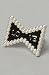 VOTAN Tokyo The Pearl Bow Ring,Jewelry for Women, One Size,Black