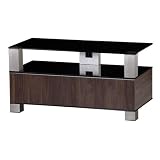 Sonorous MD 9095-B-BLK-WNT 42-inch Mood Walnut TV Rack - Black