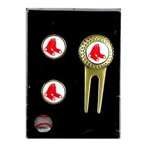 Boston Red Sox - MLB Divot Tool and Ball Marker Golf Gift Set by 