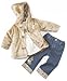 Apparel : Nannette Baby Girl Three-Piece Hooded Jacket Set