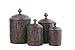 4 Pc. Art Nouveau Canister Set, 4Qt/2Qt/1&frac12;Qt/1Qt