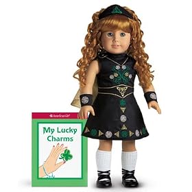 American Girl Irish Dance Costume Book, Wig, Shoes, Socks and Cloak by American Girl