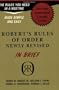 Robert's Rules Of Order Newly Revised in Brief
