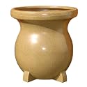 Kyoto Decorative Sand-Stone-Look 20-1/2-Inch Planters