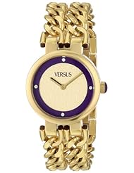 Versus by Versace Womens SGR050013 Berlin Analog Display Japanese Quartz Gold Watch