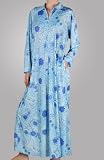 Amanda Rich Long Zip Front Robe With Collar (500)