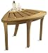 New Grade A Teak Corner Seat Shower Bench / Stool with Basket