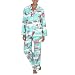 Nick & Nora� Pajama Coat Set - Blue Flamingos Image
