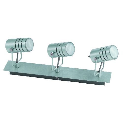 Oriva 49233 Spotlight, H 10 cm, B 40 cm, 3 x GU10, Aluminium Preisvergleich