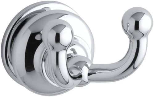 KOHLER K-12153-CP Fairfax Double Robe Hook, Polished Chrome