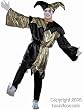 Adult Black&Gold Jester Costume