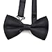 TopTie Mens Formal Tuxedo Solid Color Satin Bow Tie Classic Pre-Tied Bow Tie-WHEAT-1 Pack