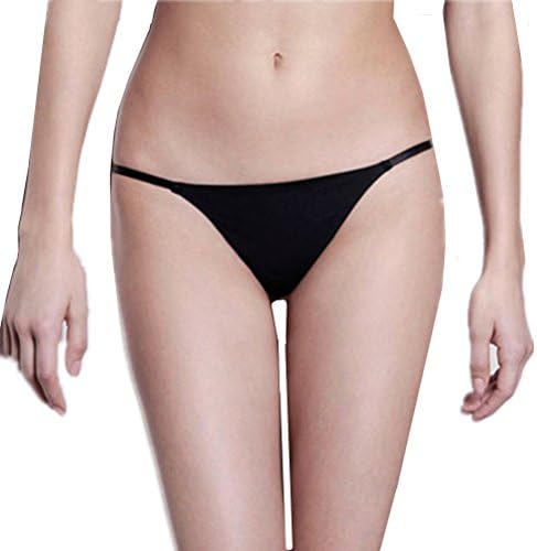 HKN Women's Sleek Comfort String Bikini Panty Black