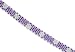 Jewelry : Bold and Beautiful Thick 8.50 carats total weight Round Cut Amethyst & White CZ Flower Bracelet in Sterling Silver