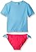 Osh Kosh Girls' Flamingo Short Sleeve Rash Guard Set