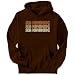 Sea Kayaking Retro Color Sports Mens Hoodie (Brown, Sizes X-Small - XXX-Large)