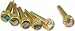 D'Andrea Tone Pins Brass Bridge Pin Set, Abalone