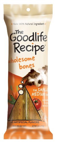 The Goodlife Recipe Wholesome Bones Snacks for Toy/Small Dogs, 5.07-Ounce Bags (Pack of 12)