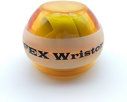 Classic-Type Power Essential Spinner Gyroscopic Wrist and Forearm Exerciser Ball withOut Light - Orange