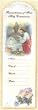 100 First Communion Mini-Bookmark Remembrances in English, 2.5" x 8.25" - Girl
