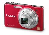 Panasonic DMC-SZ1EB-R Red 10x Super Zoom Compact Camera with 25mm LEICA Lens and HD Movie Picture