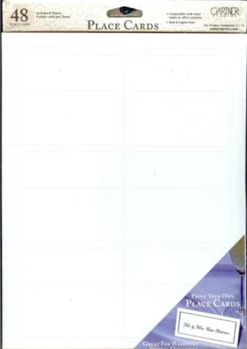 White Pearl Placecards, 48 Count (83001)