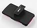ULAK LG G3 Case, Dual Layer Holster Hybrid Protective Case with Kickstand Belt Swivel Clip Case for LG G3 (Hot Pink)