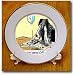 Londons Times Funny Dogs Cartoons - Bored Border Collie - Plates