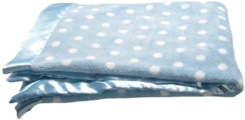 Pickles Bubbles Polka Dot Baby Blanket, Blue by Pickles