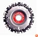 King Arthur's Tools 45814 Lancelot 4-Inch Diameter 14 Tooth Fine Cut Chain Carver Attachment for Side Grinder with 5/8-Inch Arbor