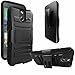 E-Time(TM) HTC One E8 Armor Shock Proof Heavy Duty Stand Cases with Swivel Belt Clip Cover + Free Premium Screen Protector and Ultra-sensitive Stylus Pen (Black/Black)