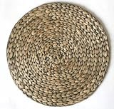 Dransfield & Ross Round Water Hyacinth Placemat - Black