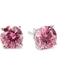 Myia Passiello "Timeless" Swarovski Zirconia 1.5 Carat Each Round Fancy Studs