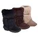 Bearpaw Womens Sonjo Fur Trimmed Suede Boots