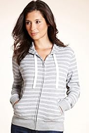 Pure Cotton Long Sleeve Striped Waffle Top