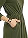 ROMWE Women's Solid Long Sleeve Casual Maxi Pocket Dress