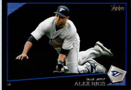 2009 Topps Black Border Baseball Card # 275 Alex Rios Toronto Blue Jays Mint Condition - Shipped In Protective Screwdown Display Case!