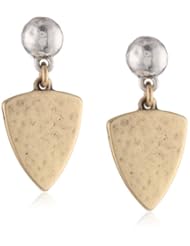 Lucky Brand Two-Tone Stone Drop Earrings