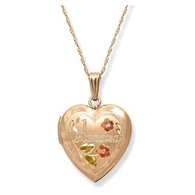 14k Gold Filled #1 Grandma Heart Locket, 18