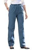 Petite jeans with pull on elastic waist