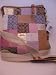 Coach Pink Holiday Patchwork Sling Pack