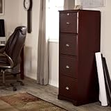 Other Brands The Hawthorne 4-Drawer Vertical Filing Cabinet - Dark Cherry